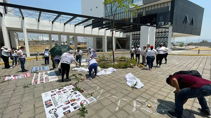 Protesta durante el cierre del centro en 2024